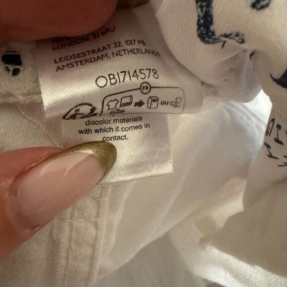 Free People We The Free Tinsley Baggy High Rise Jean Size 26 in‎ Optic White - Picture 10 of 11